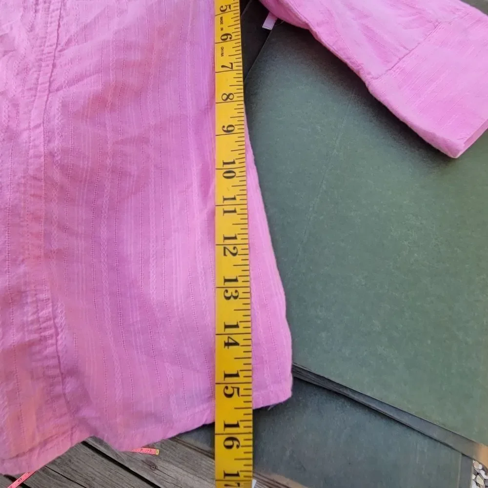 Pink Button Down Top - Picture 9 of 9